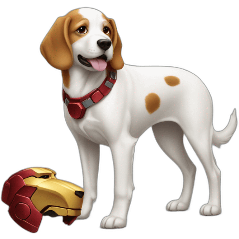 Dog with Ironman sure emoji