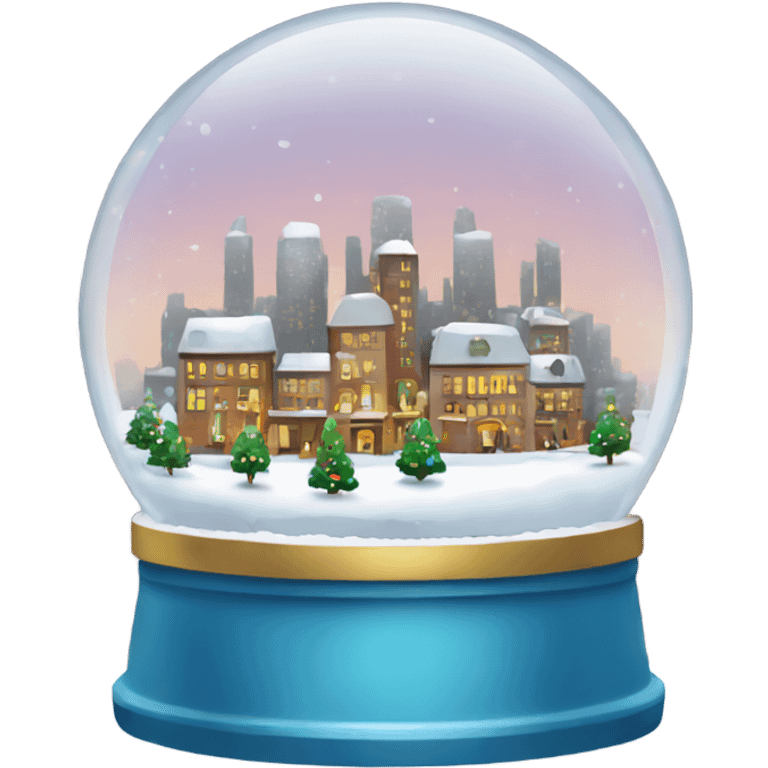 City snow globe emoji