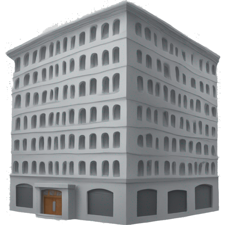 Gray building emoji