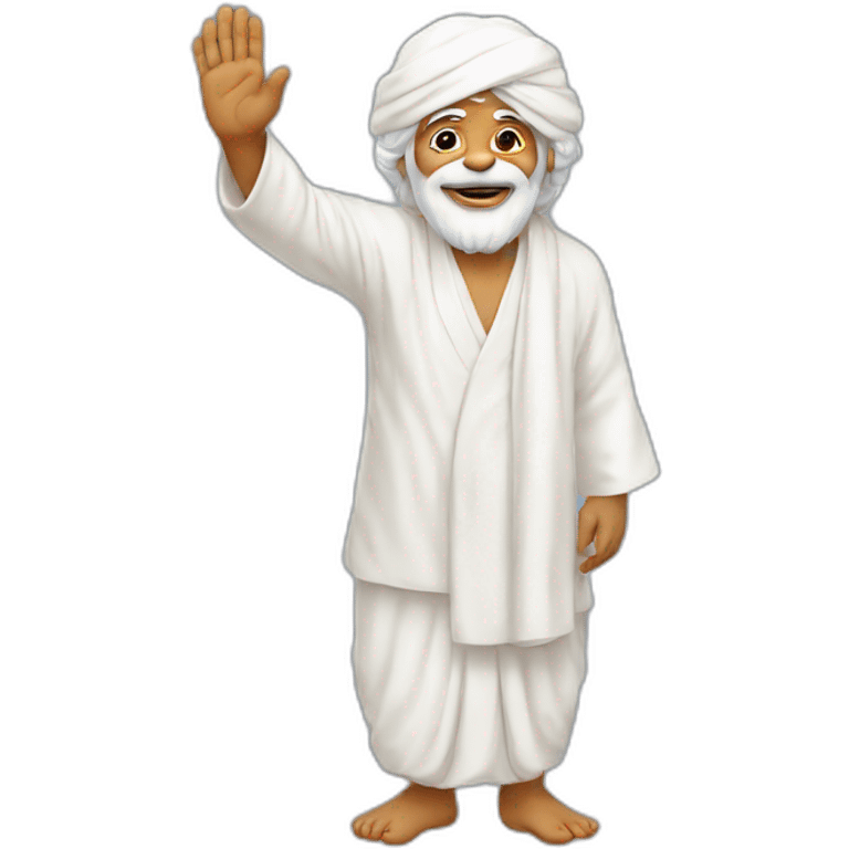 Sai Baba Waving Goodbye emoji