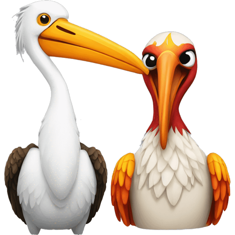 Pelican and Phoenix emoji