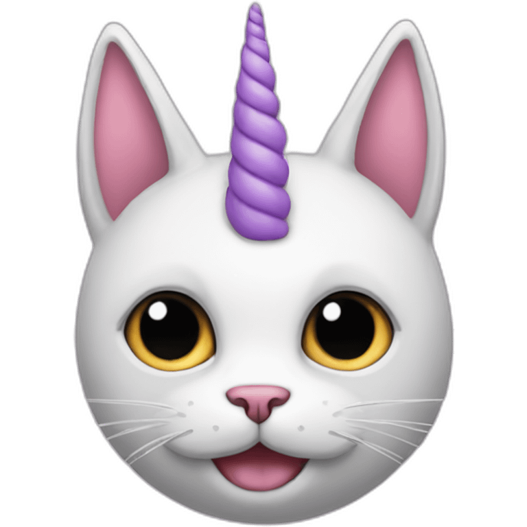 cat unicorn with horn emoji