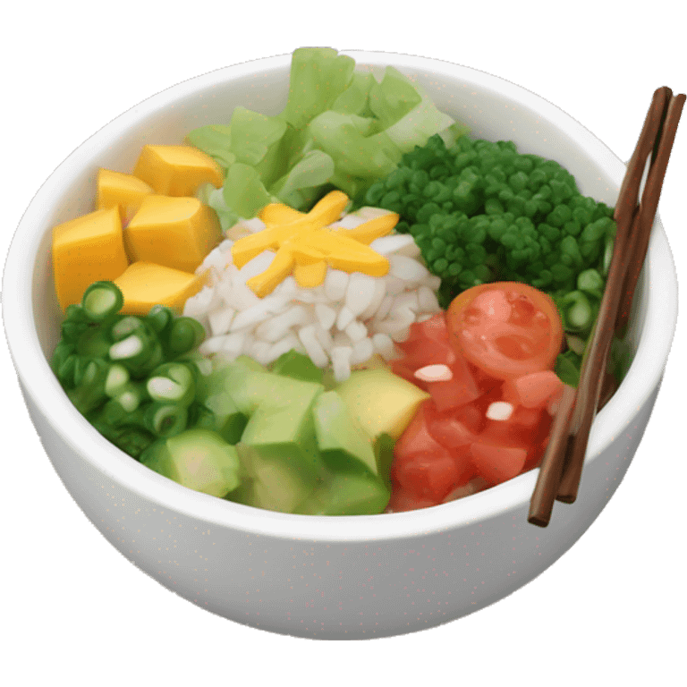 Poke bowl emoji