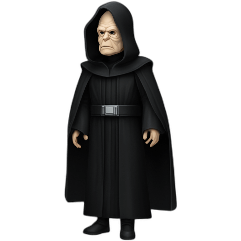 Emperor Shiev Palpatine (black hood, robe) Star Wars The return of the jedi emoji