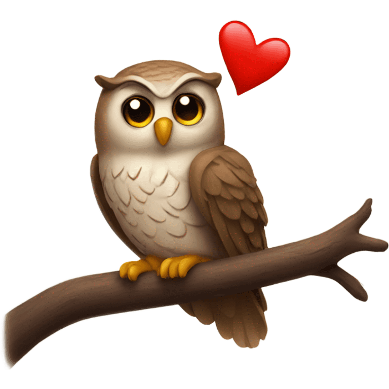 Owl love emoji