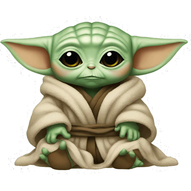 Baby yoda dormindo emoji