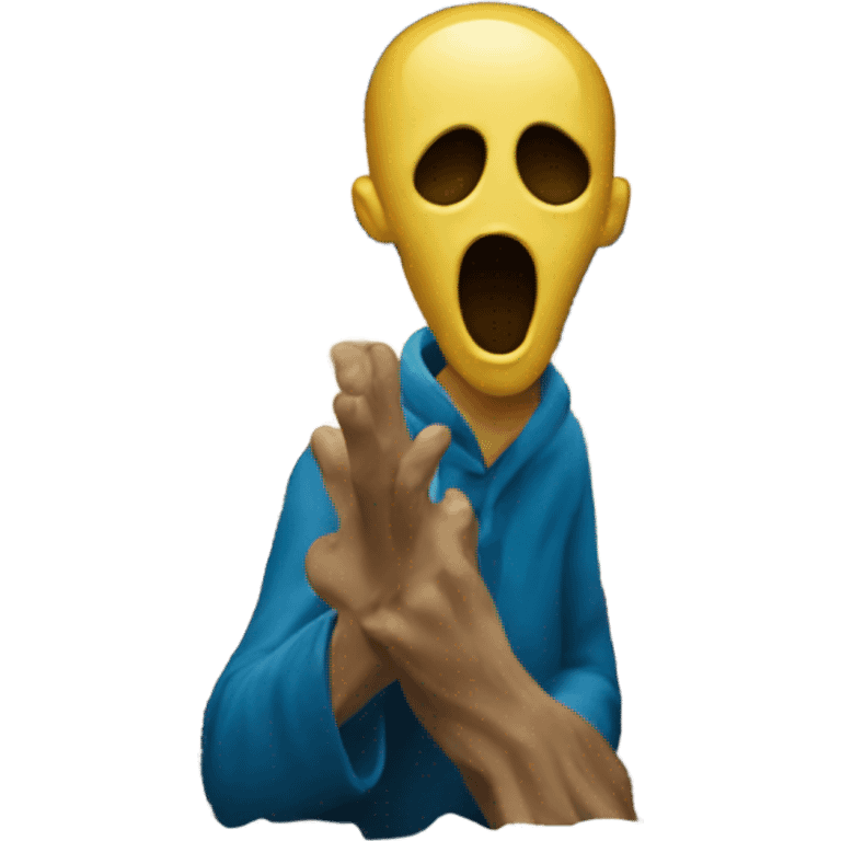 The scream painting emoji