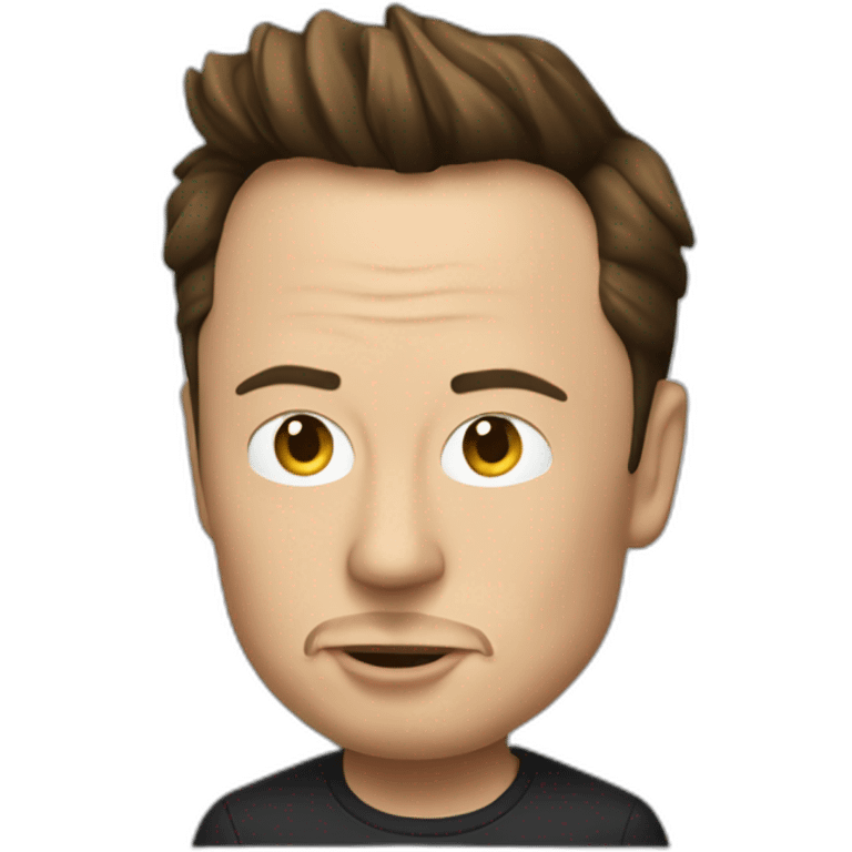 Elon Musk qui fume emoji