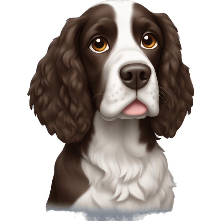 Liver springer spaniel  emoji