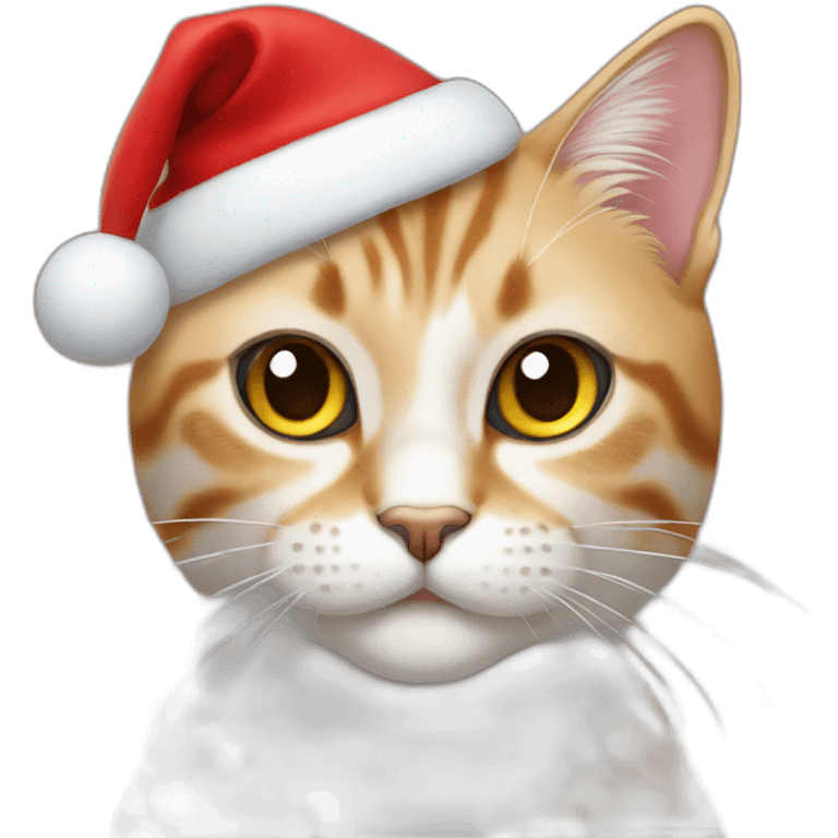 Santa Cat emoji