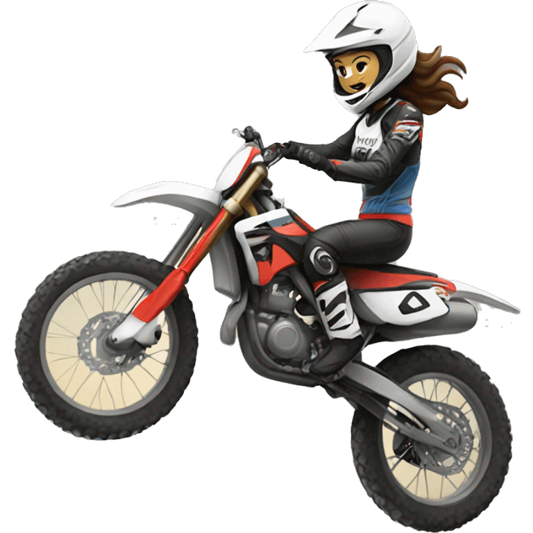 motocross women emoji