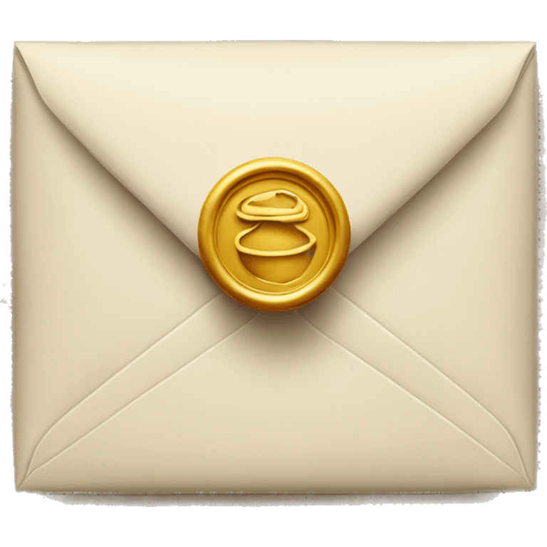 an envelope with a wax seal emoji