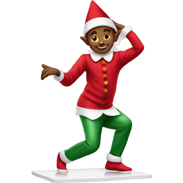 Elf on the shelf breakdancing  emoji