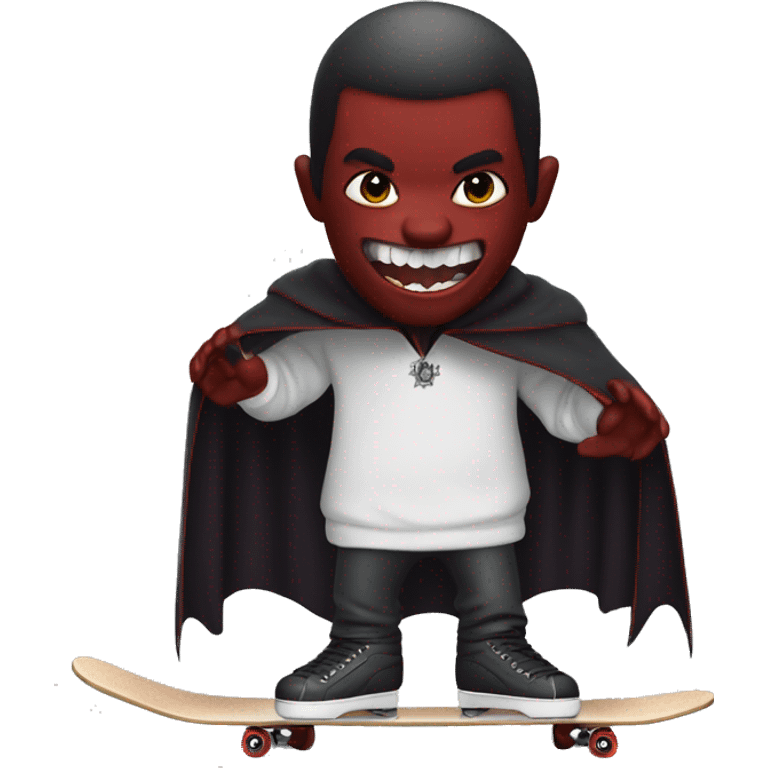 Un vampire qui fait du skate emoji