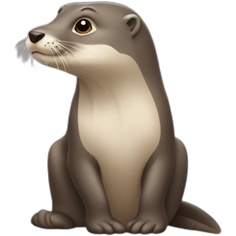 Loutre sur éléphant emoji