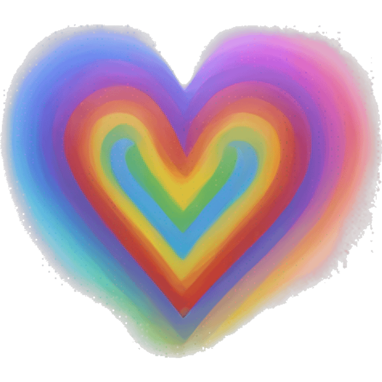 heart rainbow light emoji