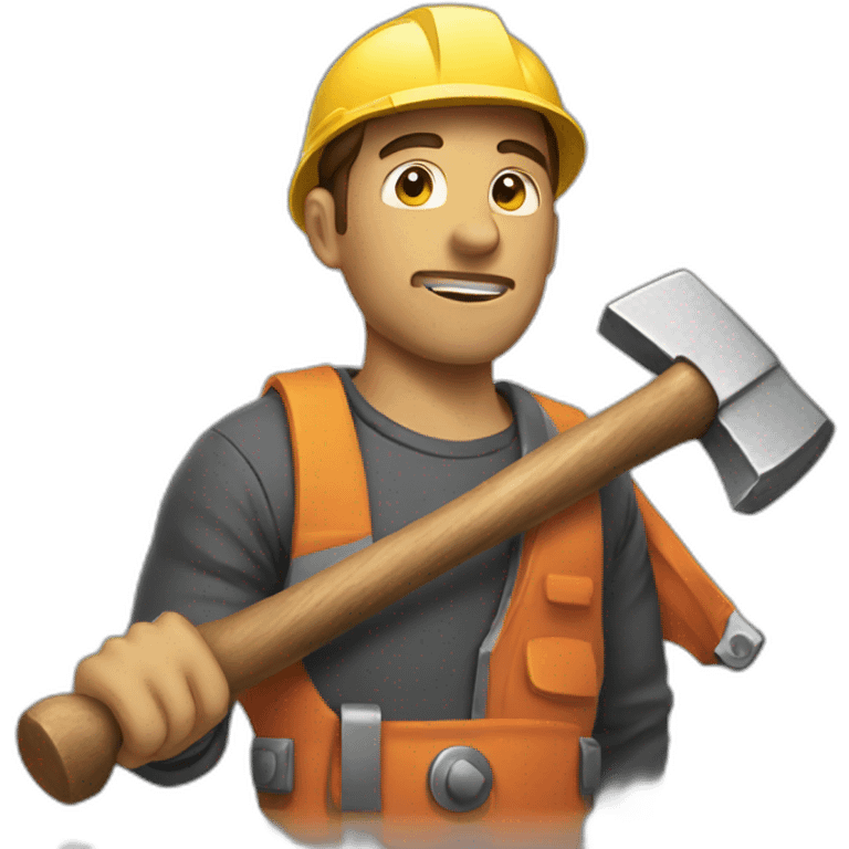 Men with hammer  emoji