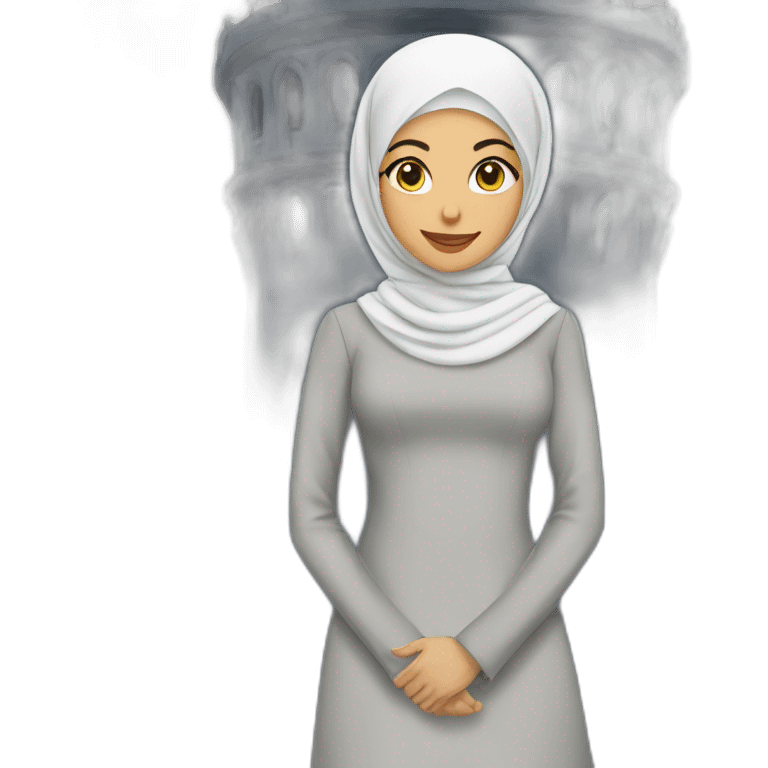 hijabi in tower emoji