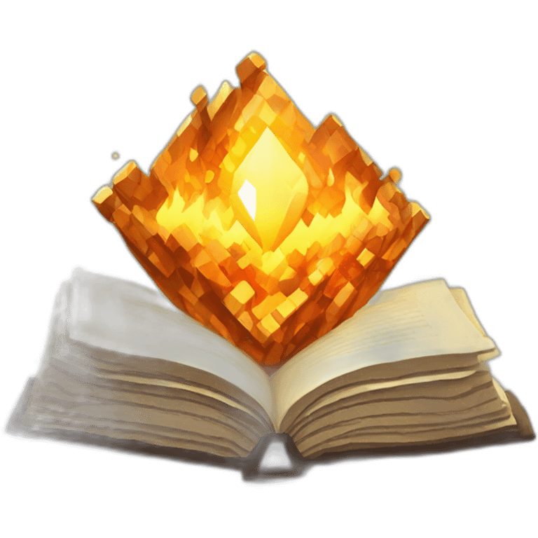 Pixel Book History Paper Diamond Flame Shiny Glow Reward Legendary Unique Epic Mystery emoji