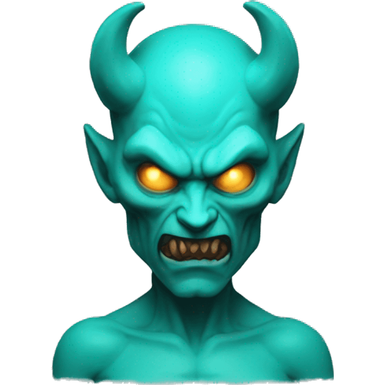 cyan demon emoji