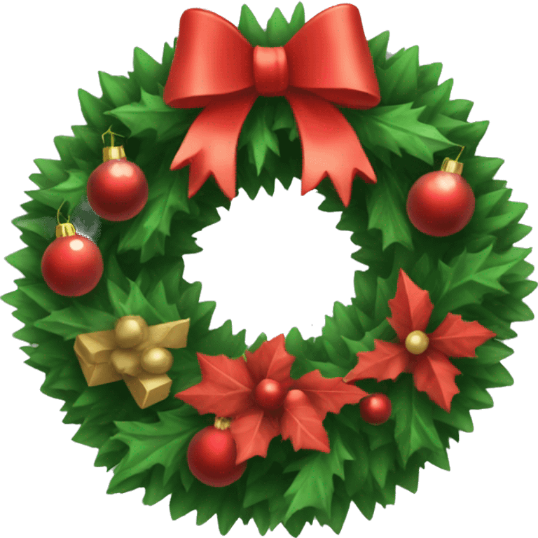 Christmas wreath  emoji