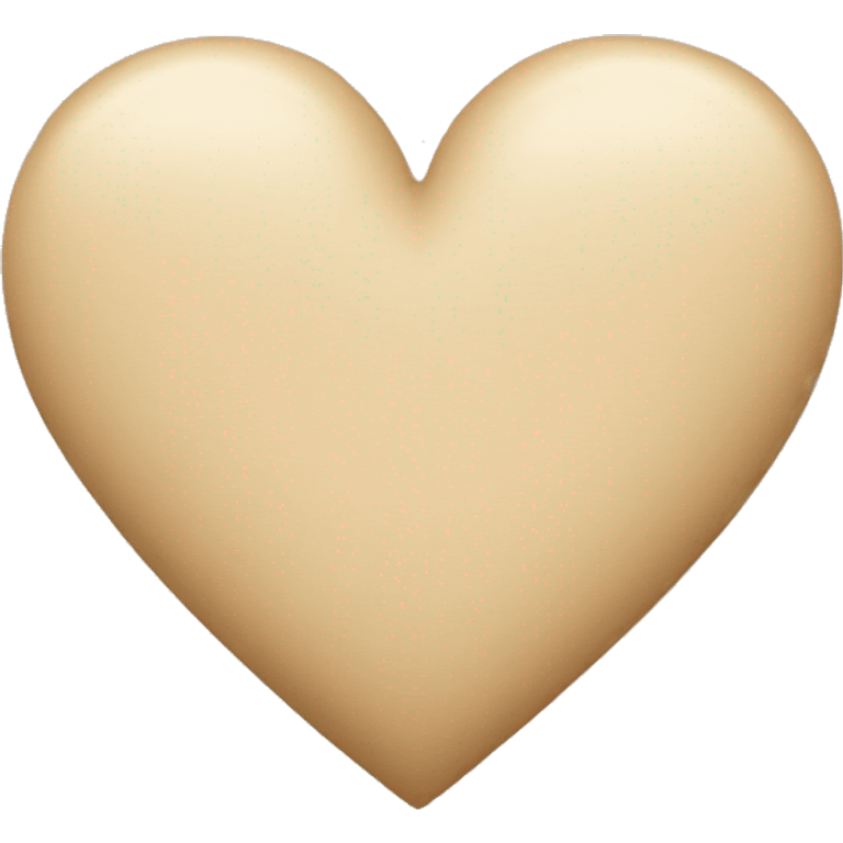 Beige Heart  emoji