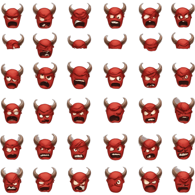 devil crying emoji