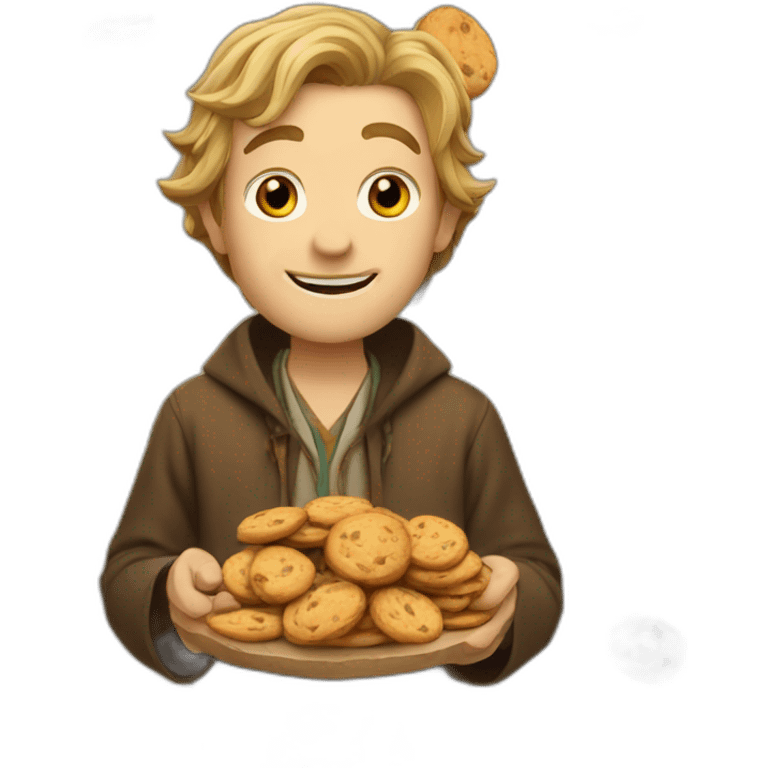 hobbit with cookies emoji