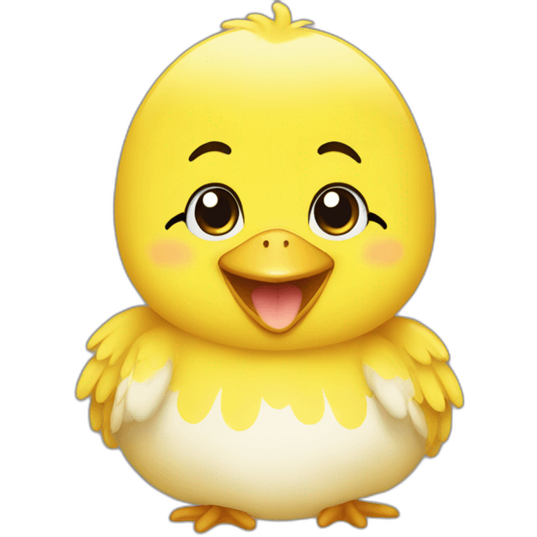 yellow-chick-smile-cute-illusut emoji