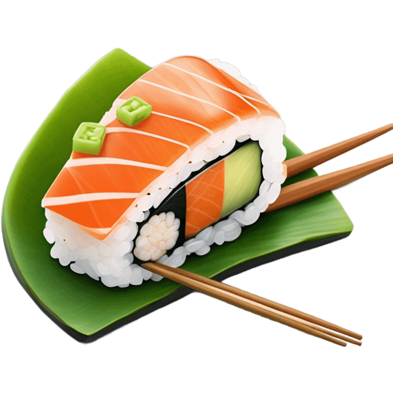 sushi on a lake  emoji