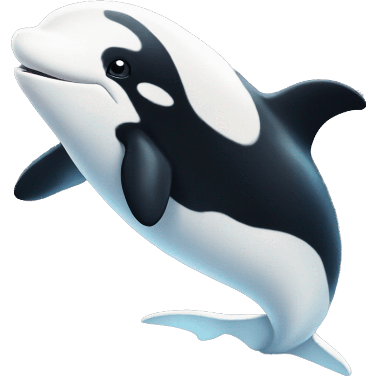 White orca cute emoji