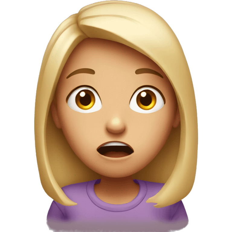 Shocked girl emoji