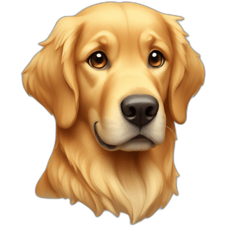 Golden retriever macho emoji