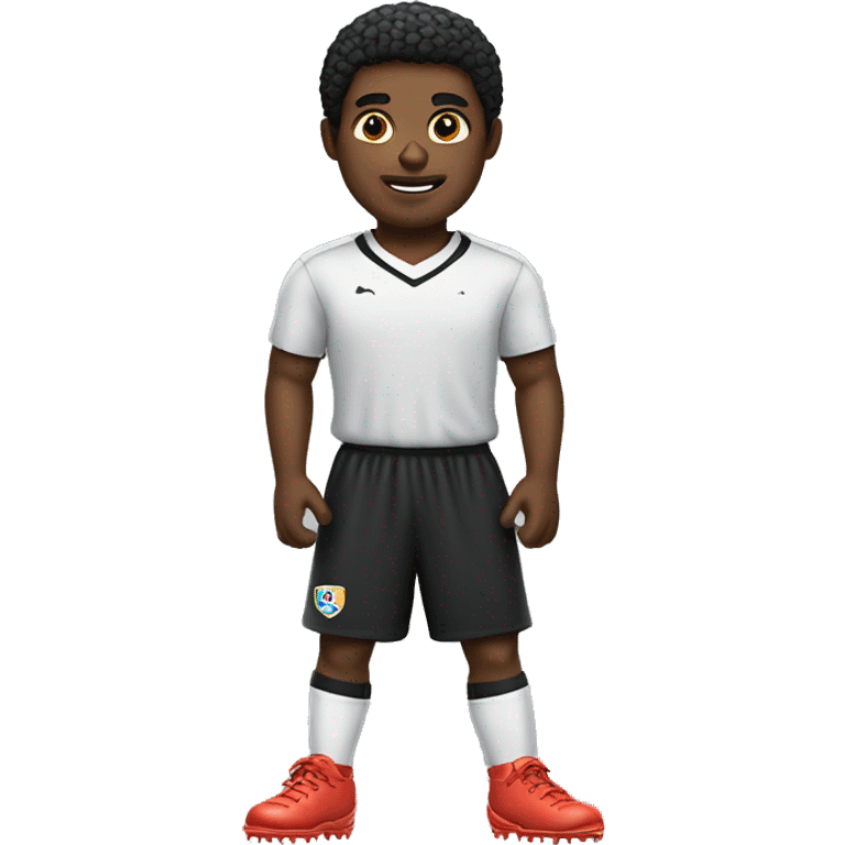 menino negro jogador de bola emoji