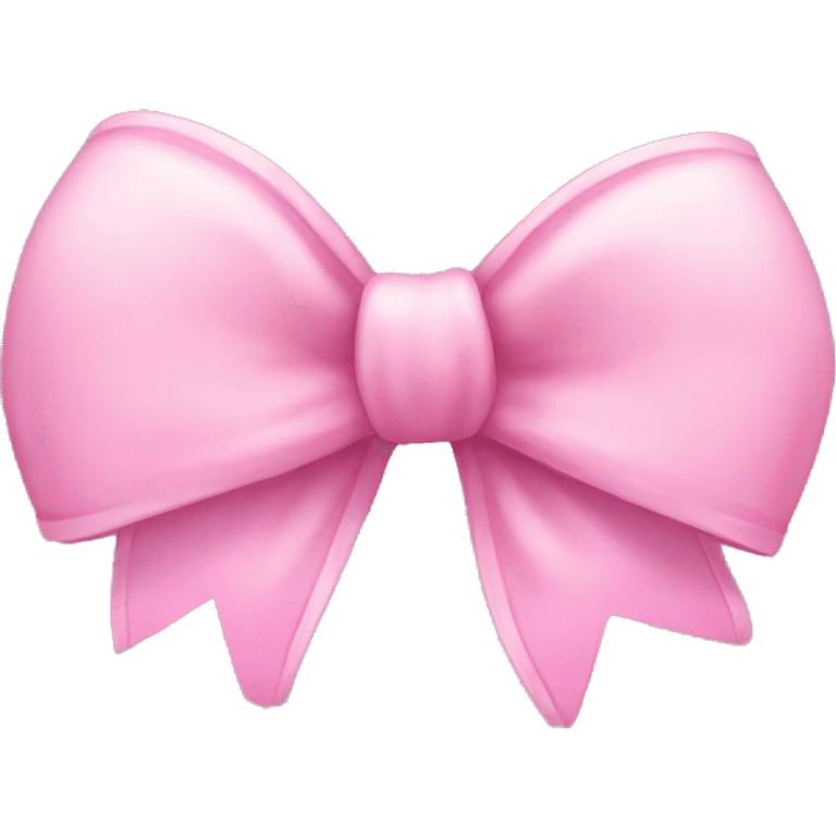 Cute pink winter bow emoji