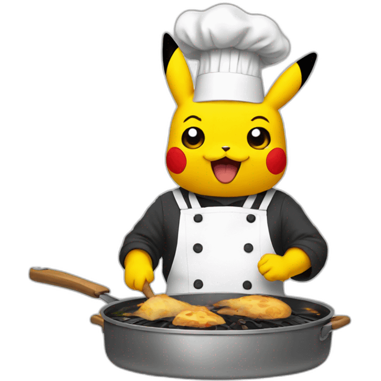 cooking pikachu emoji