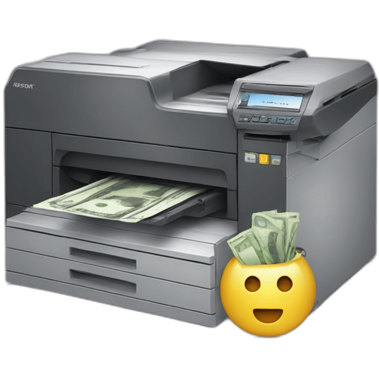 printer with cash drawer emoji