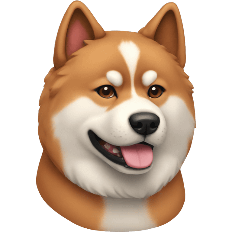 Red Akita Inu emoji