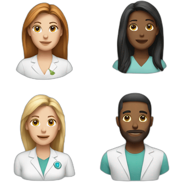 4 therapists emoji