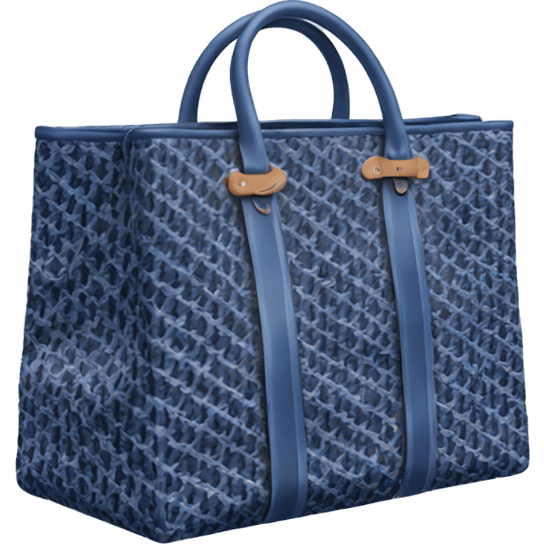 goyard bag blue emoji