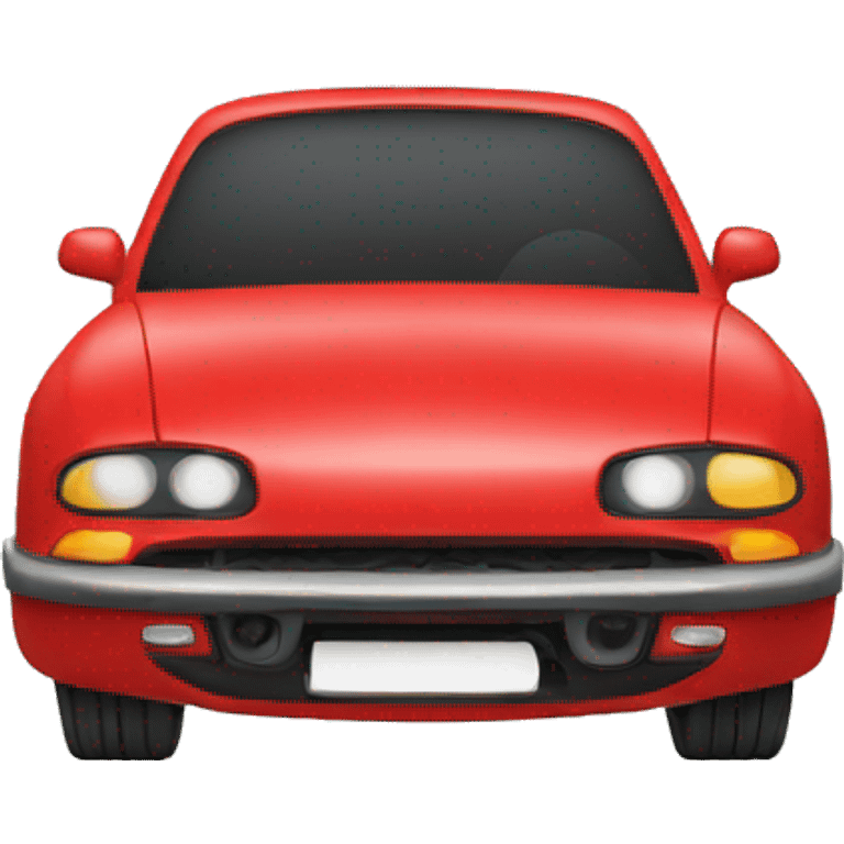 Red car front emoji