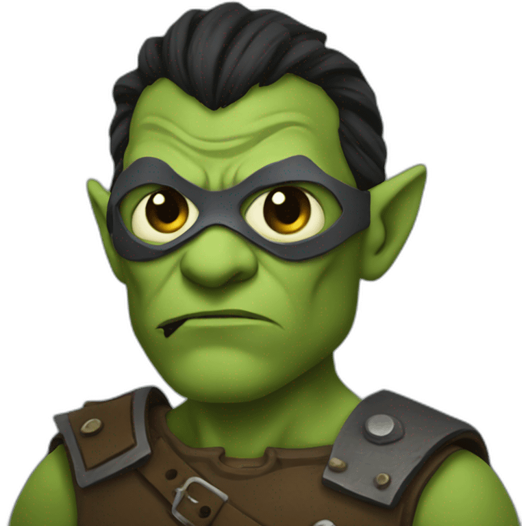 Half orc with an eye patch emoji