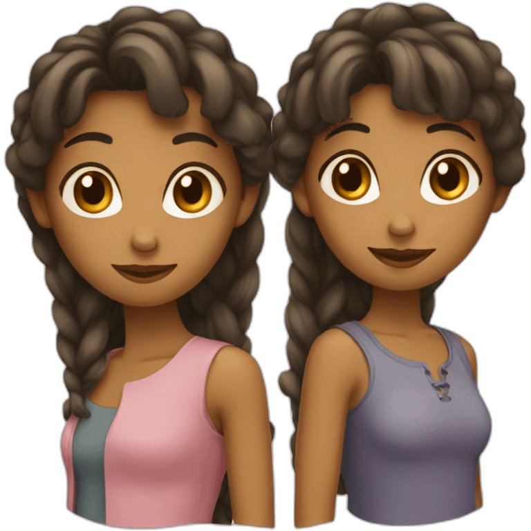 Couple filles emoji