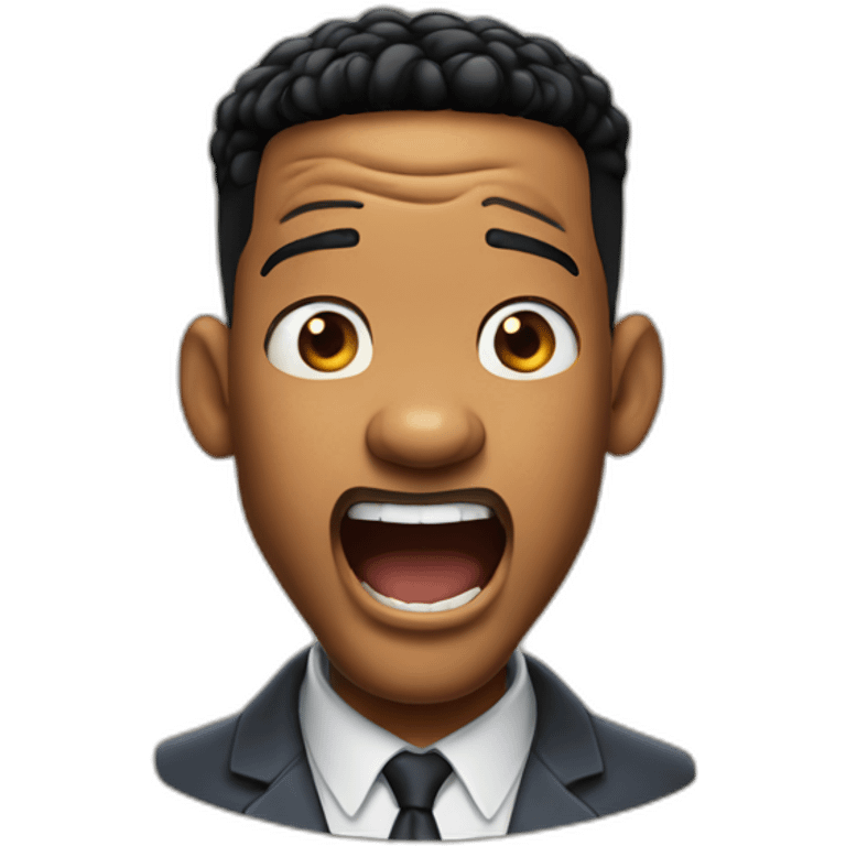 Happy shocked will smith emoji