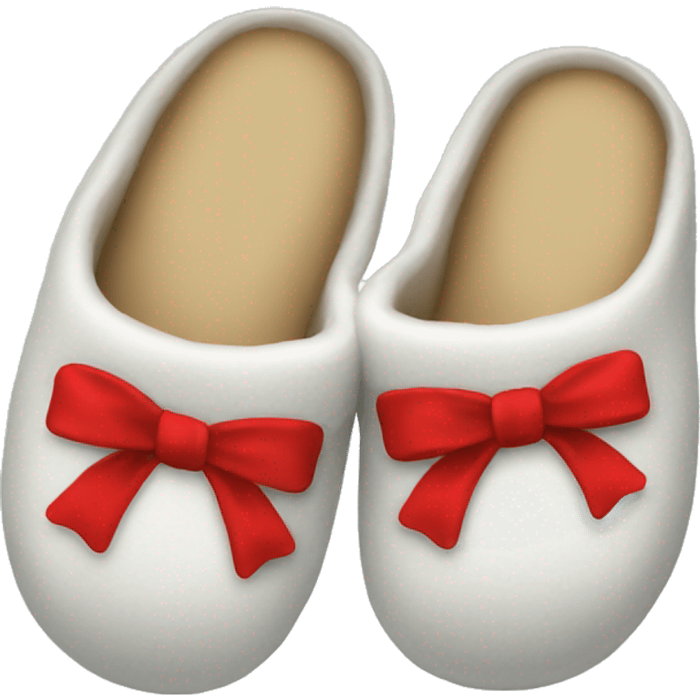 Slippers with a red bow emoji