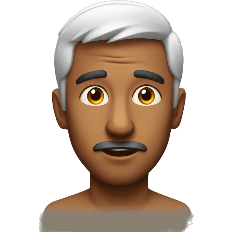 Indian man have a surprised  emoji