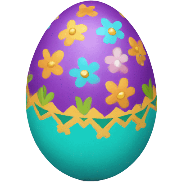 Decorated Easter egg emoji