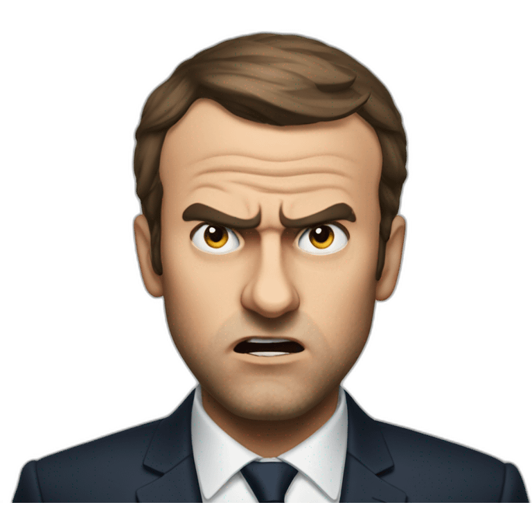 Macron angry emoji