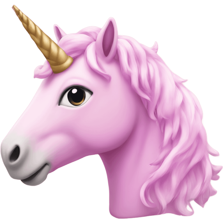 Unicorn in pink colour  emoji