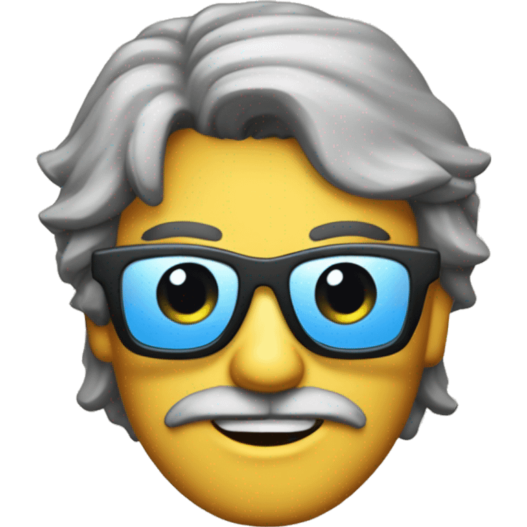 tiburon con gafas y telefono en chin emoji